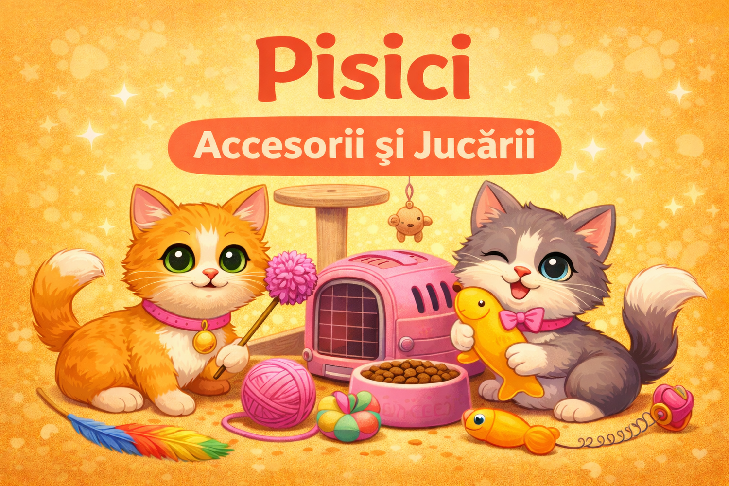 Pisici - Accesorii și jucării