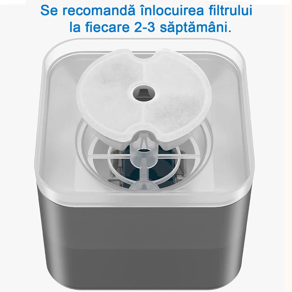 Set 4 Filtre pentru Dispenser Automat de Apă, din Bumbac cu Cărbune Activ